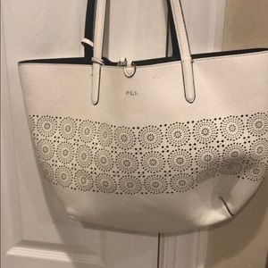 Reversible Ralph Lauren Tote black and white